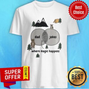 Dad Jokes Where Magic Happens Owl Bear Shirt