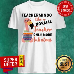 Flamingo Teachermingo Like A Normal Teacher Only More Fabulous Shirt