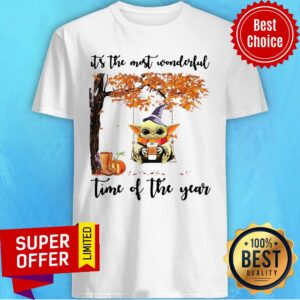 Halloween Autumn Baby Yoda It’s The Most Wonderful Time Of The Year Shirt