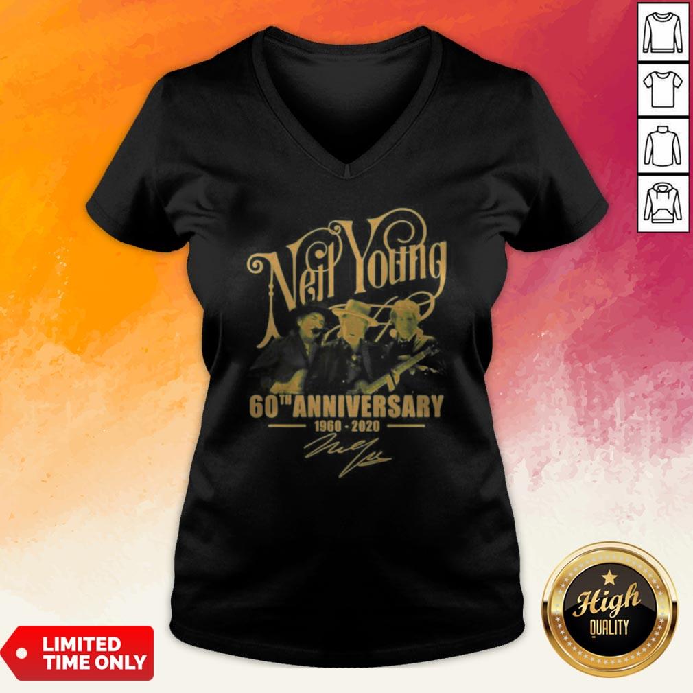 Neil Young 60th Anniversary 1960 2020 Signatures Shirt
