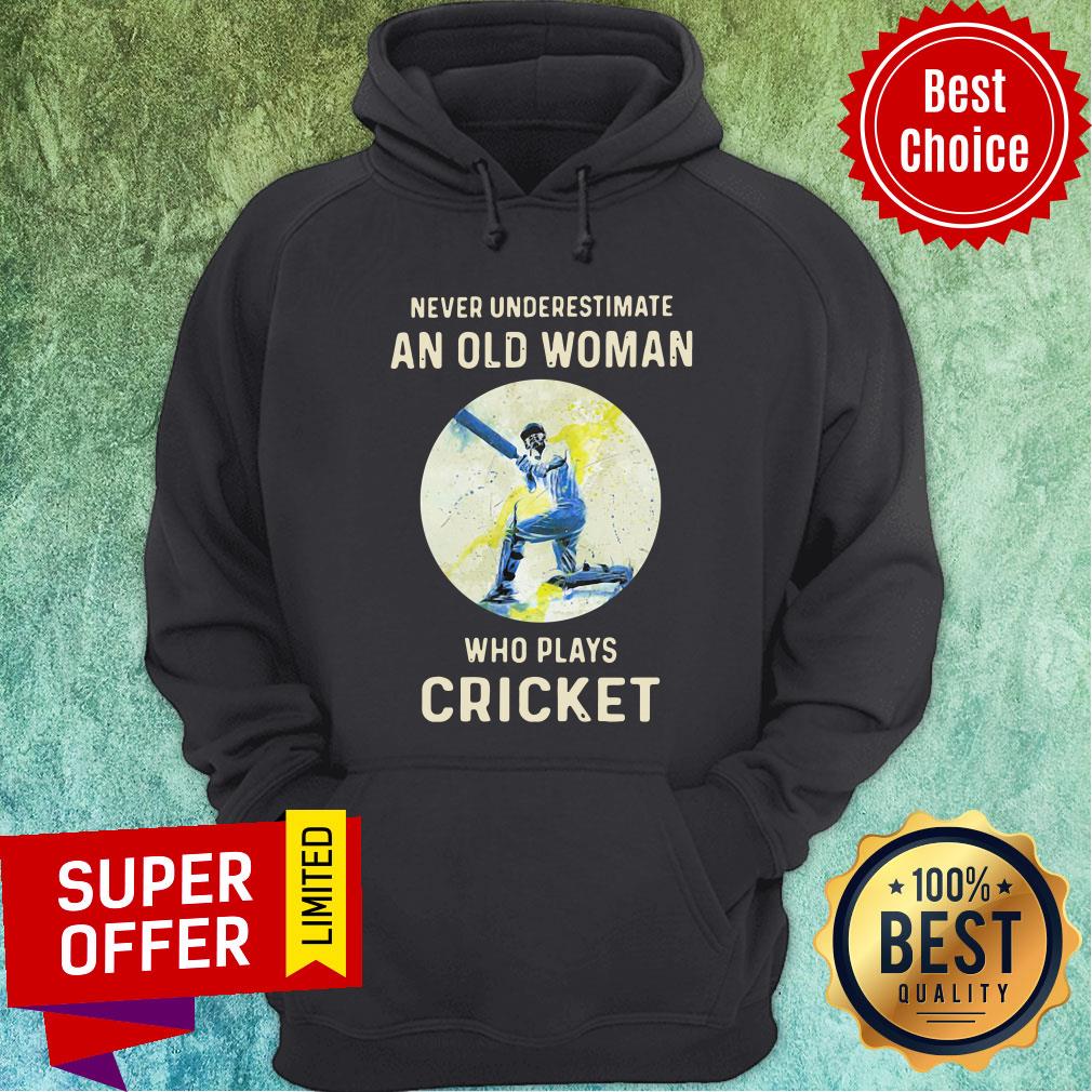 Never Underestimate An Old Woman Who Plays Cricket Shirt