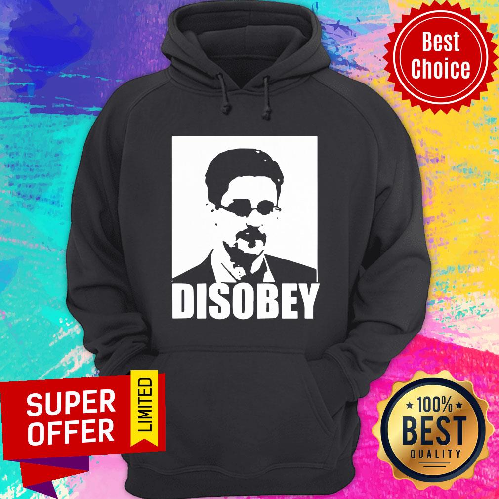Nice Edward Snowden Disobey Shirt