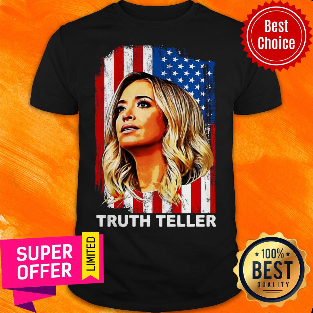 Nice Kayleigh McEnany Truth Teller American Flag Shirt