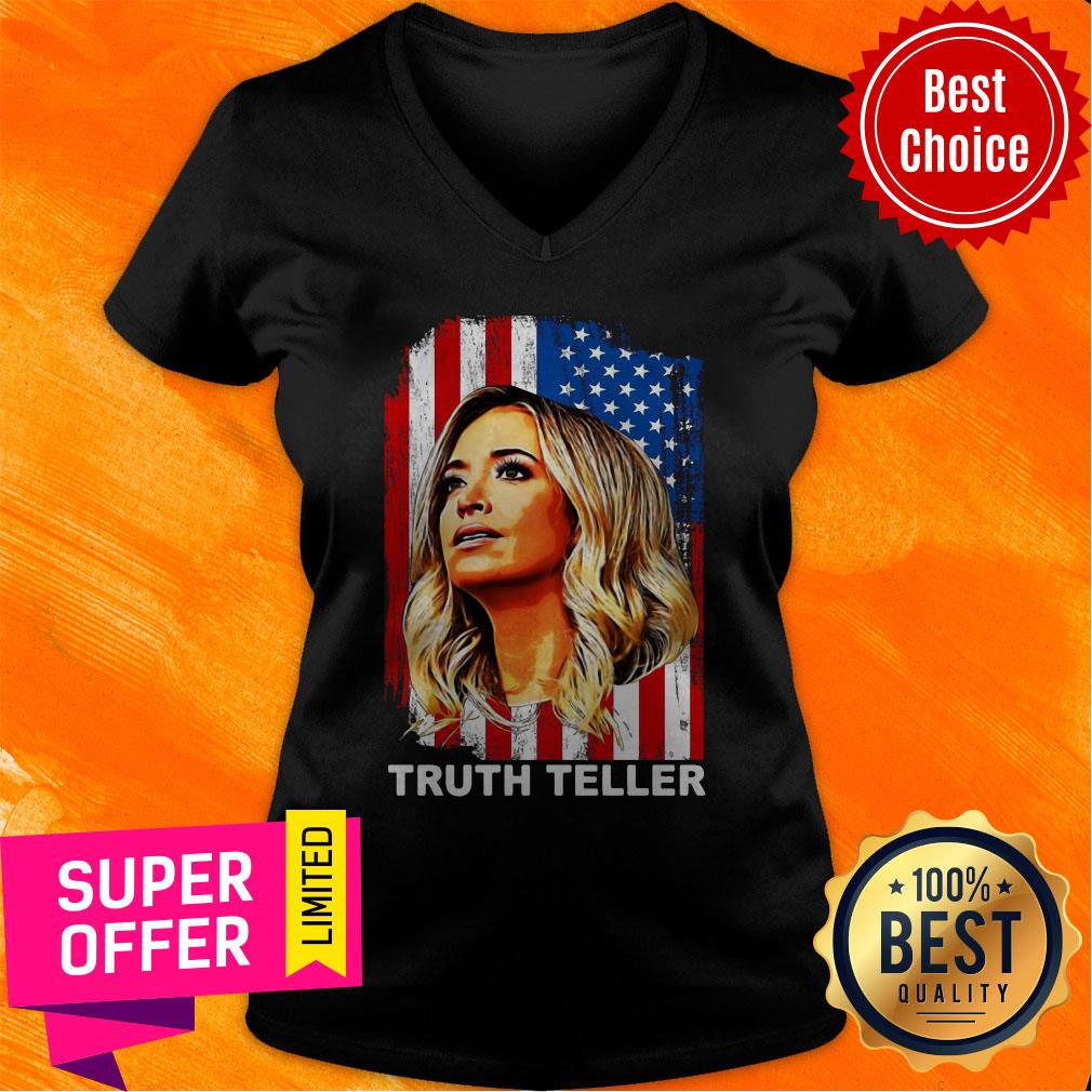 Nice Kayleigh McEnany Truth Teller American Flag Shirt