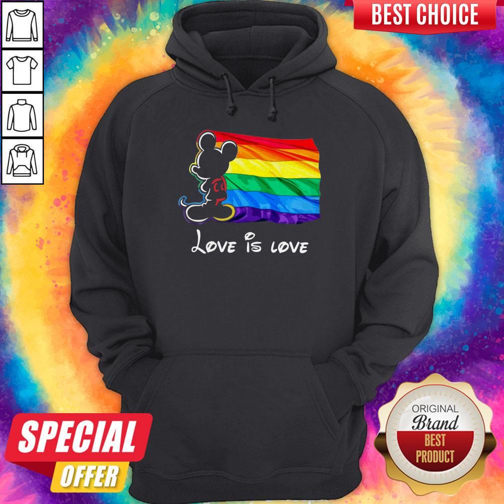 Nice Mickey Mouse Lgbt Pride Love Is Love Shirt