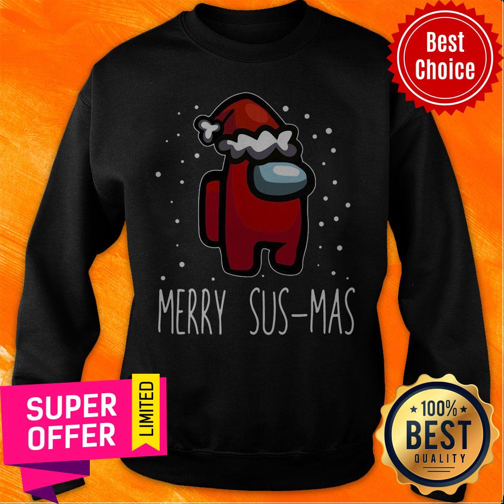 Nice Santa Red Among Us Merry Sus-Mas Christmas Shirt