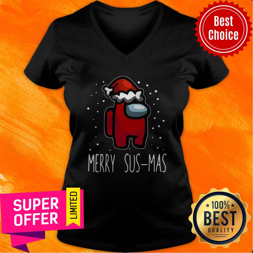 Nice Santa Red Among Us Merry Sus-Mas Christmas Shirt