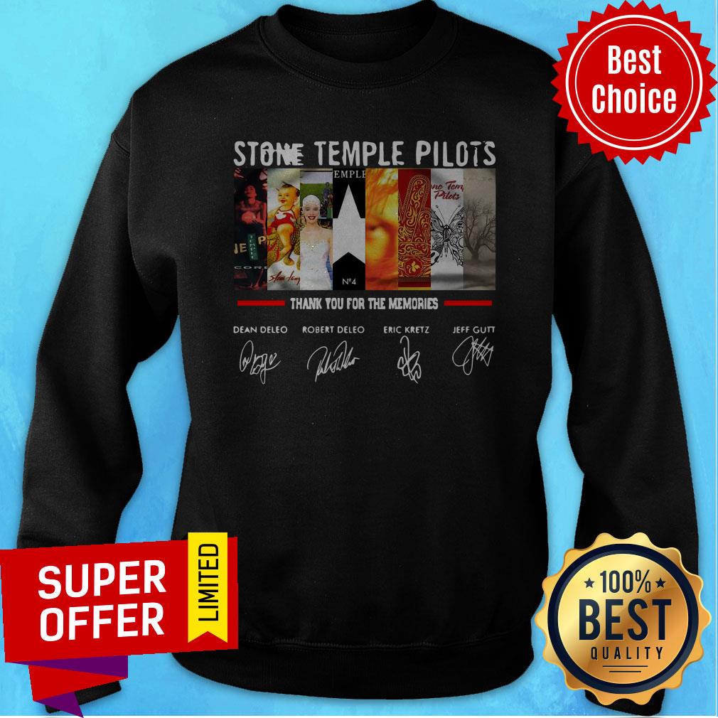 Nice Stone Temple Pilots Thank You For The Memories Signatures Shirt
