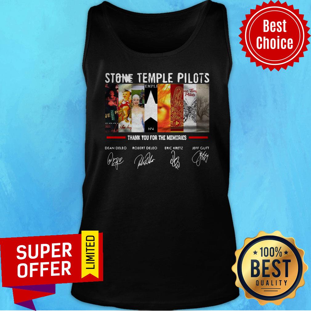 Nice Stone Temple Pilots Thank You For The Memories Signatures Shirt