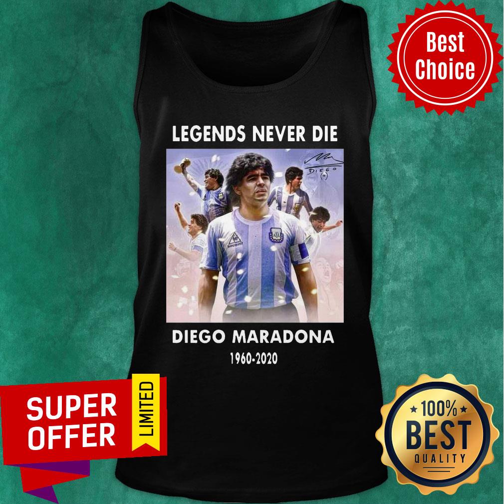 Official Diego Maradona Argentina Football Legend Never Die Shirt