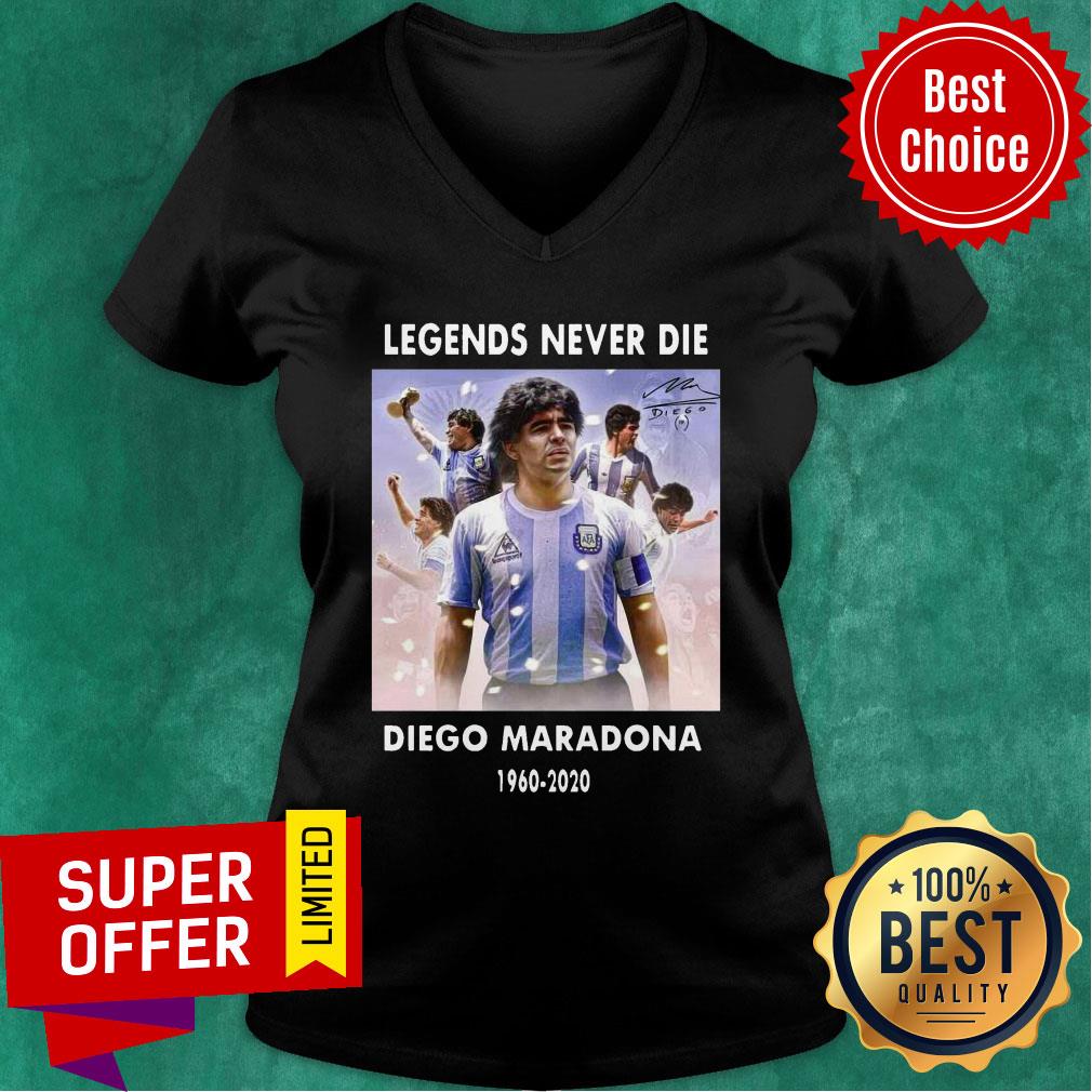 Official Diego Maradona Argentina Football Legend Never Die Shirt