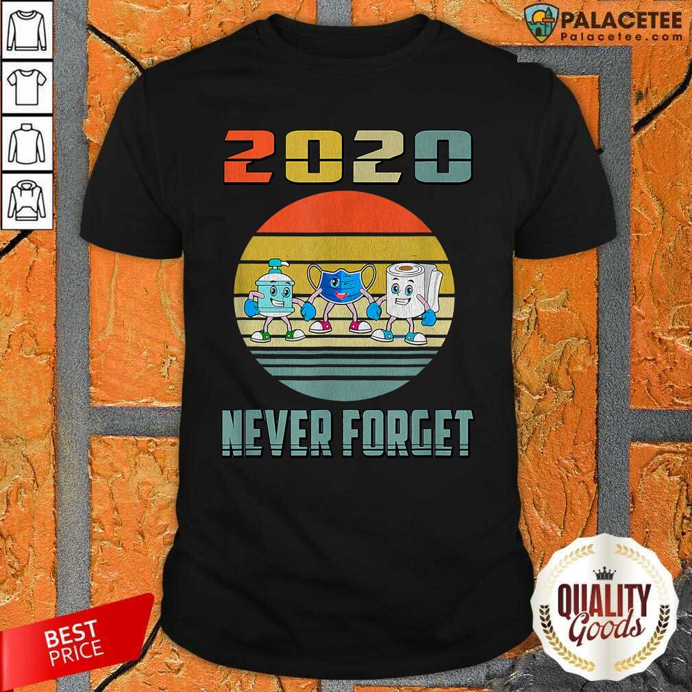 Original Never Forget 2020 Mask Toilet Paper Vintage Shirt
