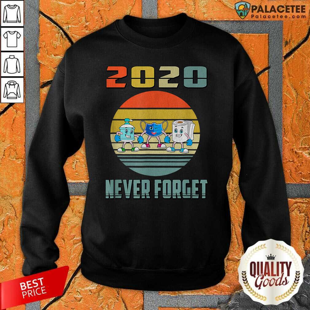 Original Never Forget 2020 Mask Toilet Paper Vintage Shirt