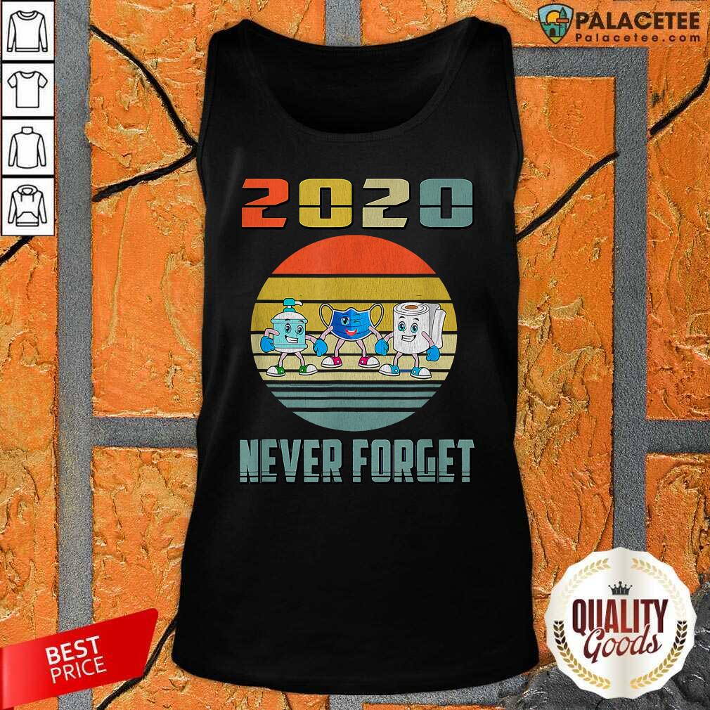 Original Never Forget 2020 Mask Toilet Paper Vintage Shirt