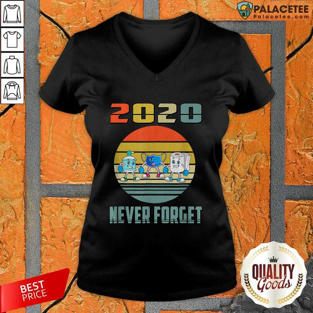 Original Never Forget 2020 Mask Toilet Paper Vintage Shirt
