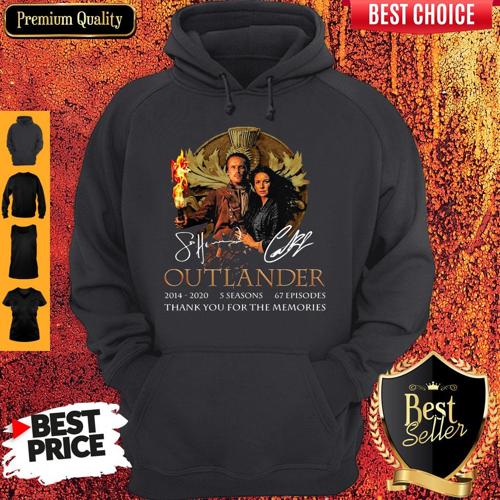 Outlander 2014-2020 5 Seasons 67 Episodes Thank You For The Memories Shirt