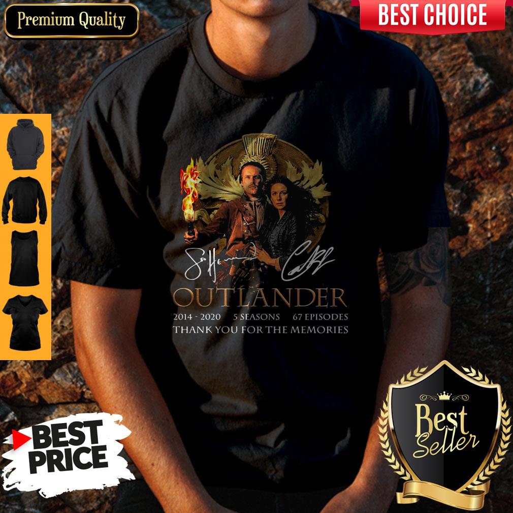 Outlander 2014-2020 5 Seasons 67 Episodes Thank You For The Memories Shirt