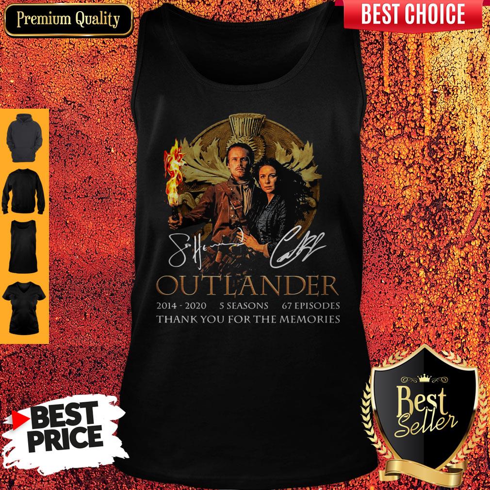 Outlander 2014-2020 5 Seasons 67 Episodes Thank You For The Memories Shirt