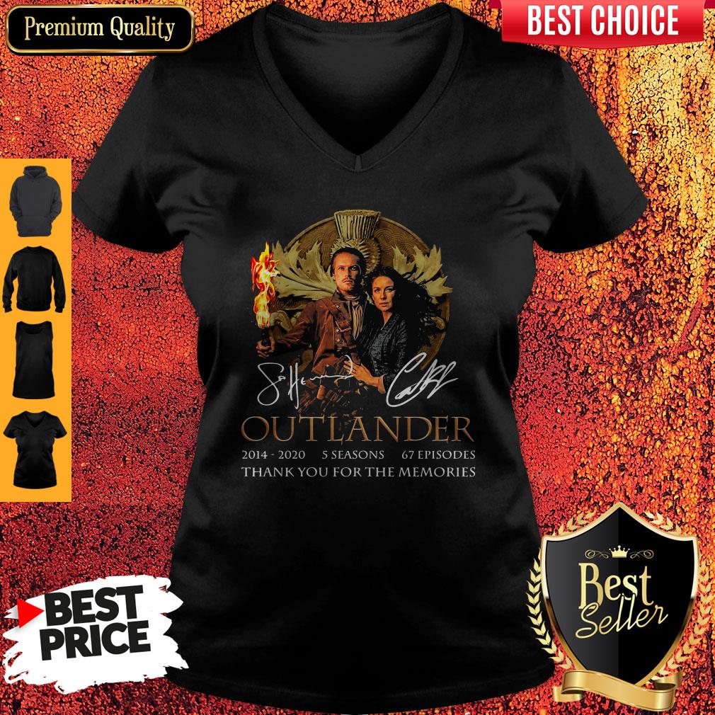 Outlander 2014-2020 5 Seasons 67 Episodes Thank You For The Memories Shirt