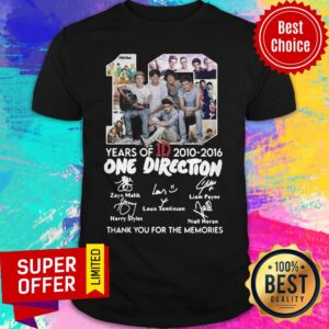 Premium One Direction Thank You For Everything Signatures Shirt