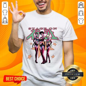 Confident Sailor Stars From Sailor Moon Stage On Shirt