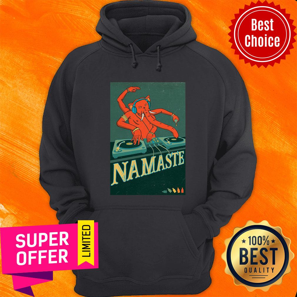 Premium Elephant Music Ganesha Dj Namaste Shirt