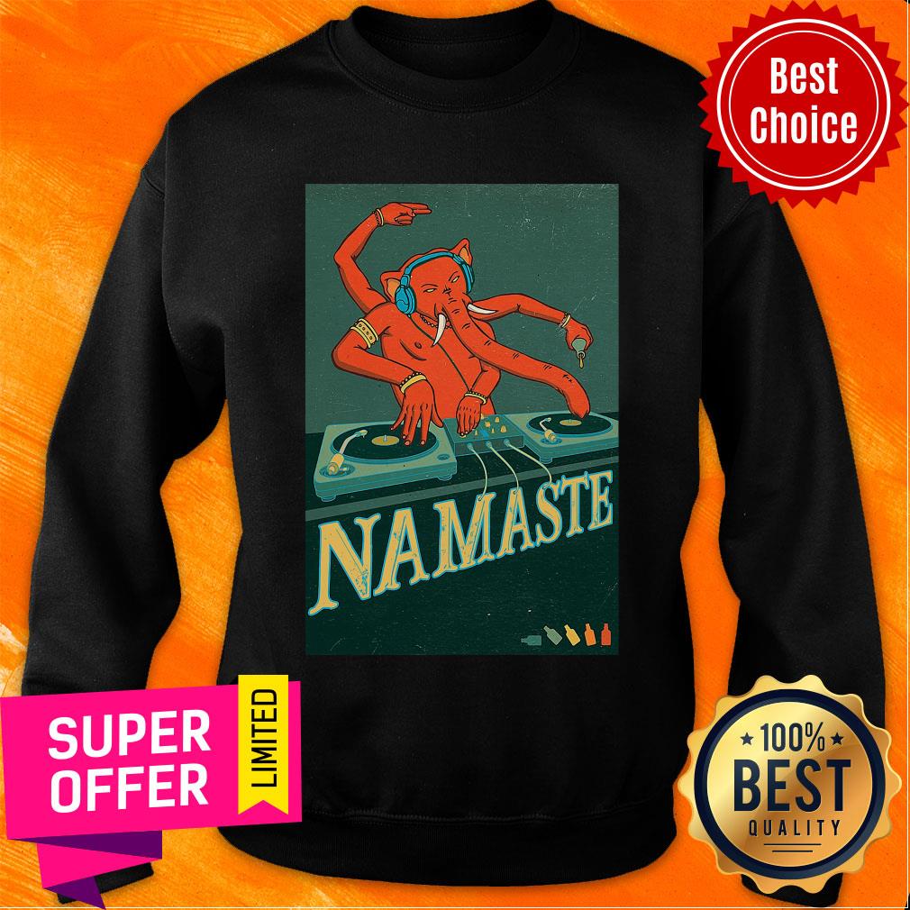 Premium Elephant Music Ganesha Dj Namaste Shirt