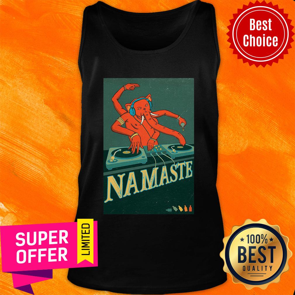 Premium Elephant Music Ganesha Dj Namaste Shirt