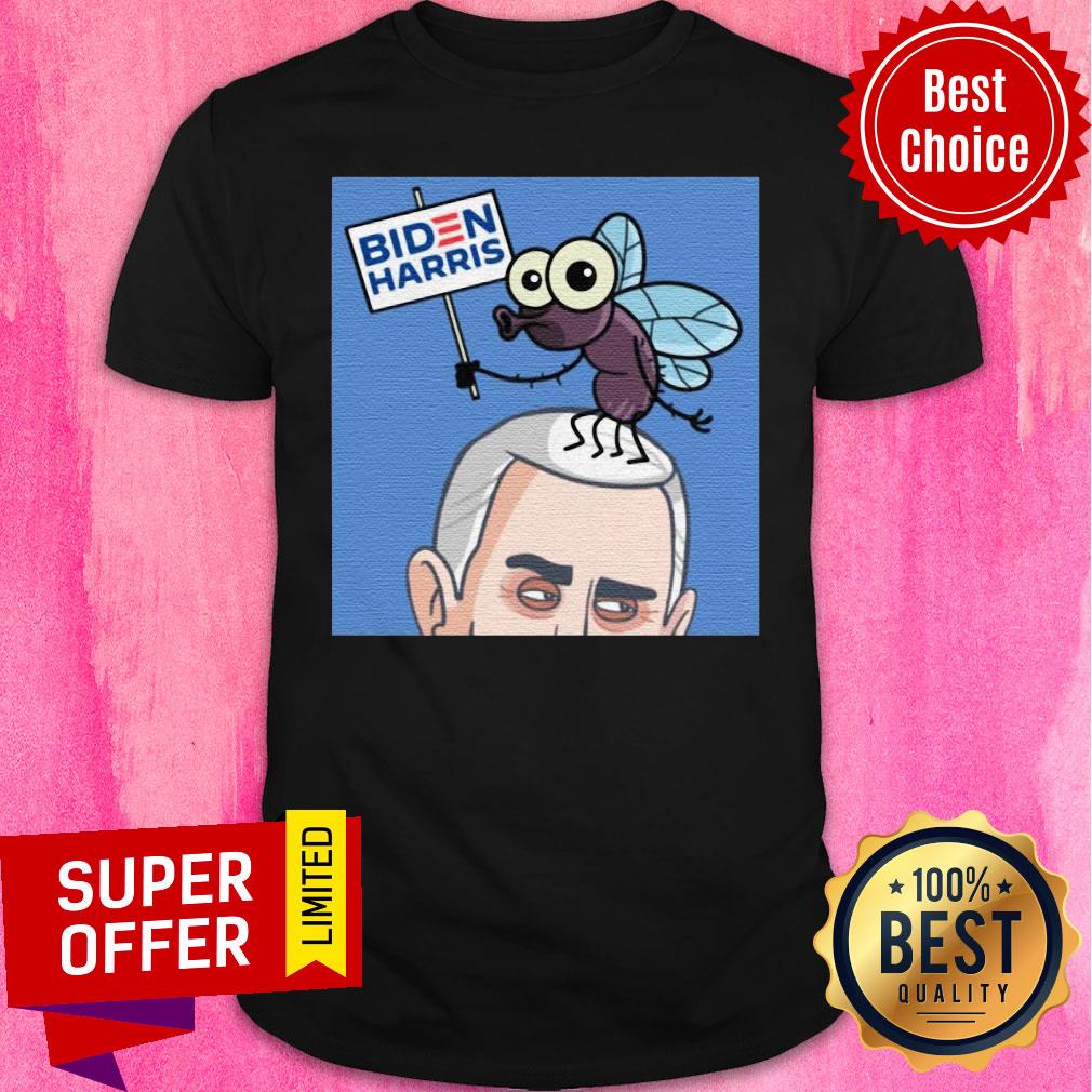 Premium Fly On Mike Pence Head Biden Harris Shirt