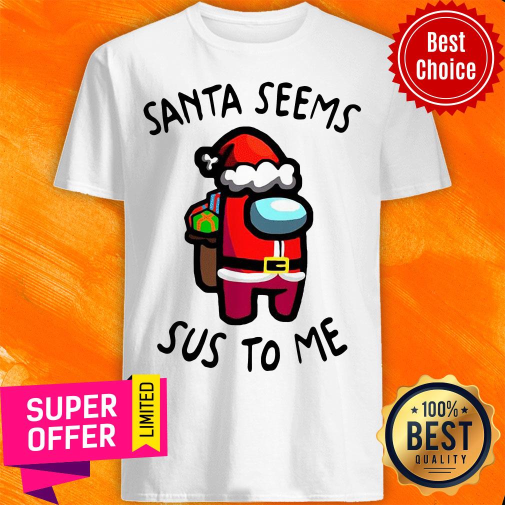 Premium Santa Seems Sus To Me Christmas Shirt