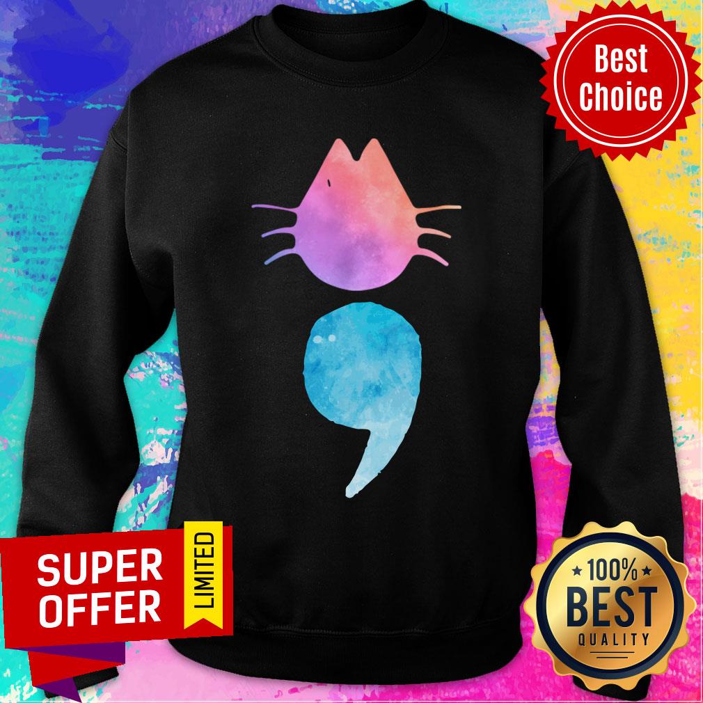 Premium Semicolon Cat Shirt
