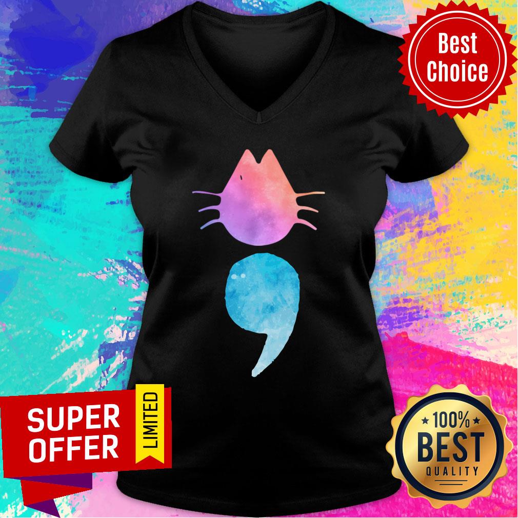 Premium Semicolon Cat Shirt