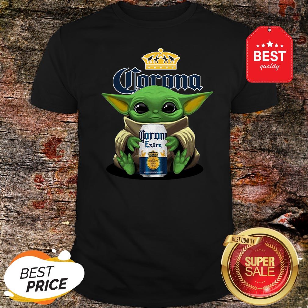 Pretty Baby Yoda Hug Corona Extra Beer Shirt