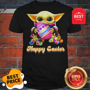 Lovely Happy Easter Baby Yoda Hug Easter Egg Shirt