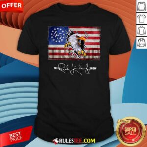 Official The Rush Limbaugh Show American Flag Shirt