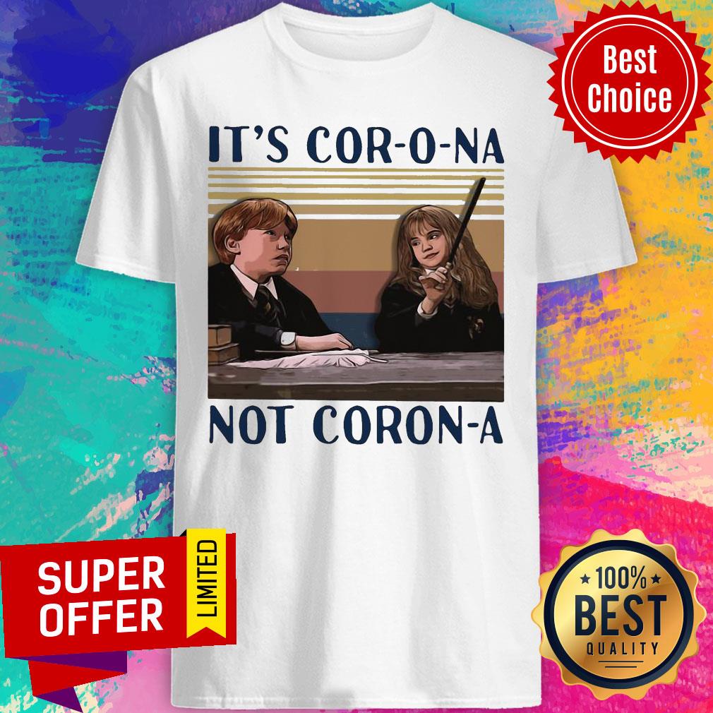 Ron Weasley And Hermione Granger It’s Cor-o-na Not Coron-a Vintage Shirt
