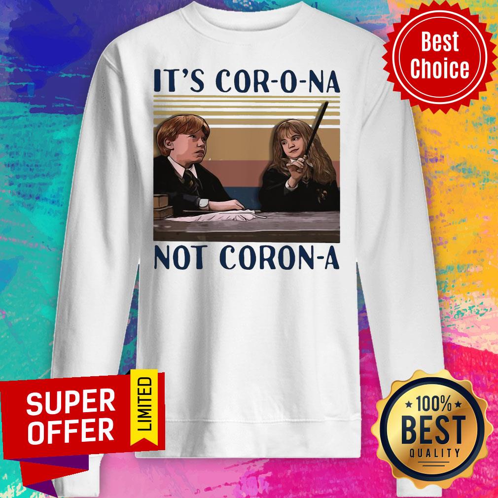 Ron Weasley And Hermione Granger It’s Cor-o-na Not Coron-a Vintage Shirt