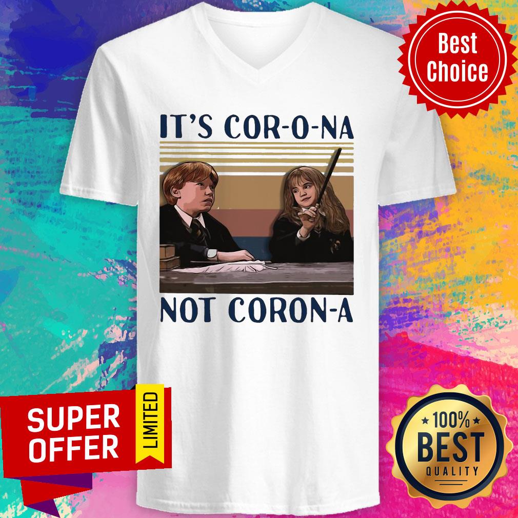 Ron Weasley And Hermione Granger It’s Cor-o-na Not Coron-a Vintage Shirt