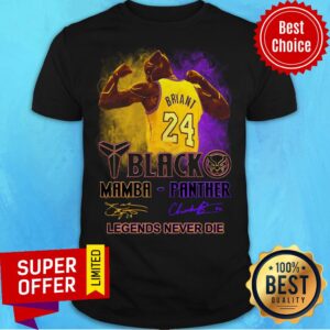 Black Panther Kobe Bryant Mamba Legends Never Die Signatures Strong Man Shirt