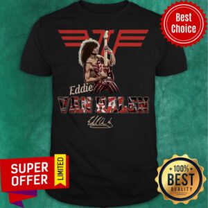 Funny Eddie Van Halen Playing Guitar Signature Shirt