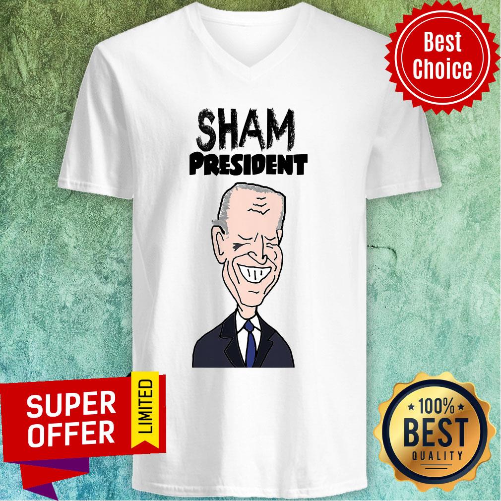 Sham President Socialdudtees Anti Joe Biden Political Cartoon Shirt