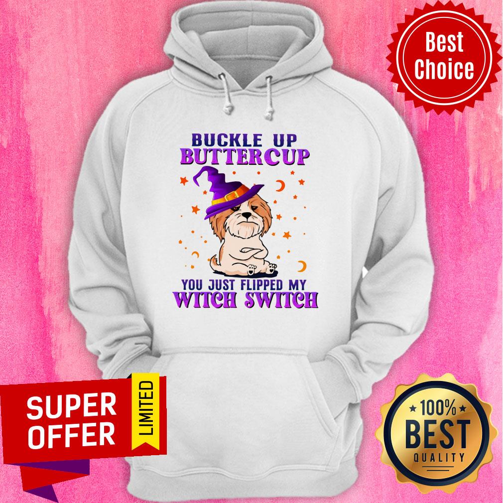 Shih Tzu Buttercup You Just Flipped My Witch Switch Halloween Shirt