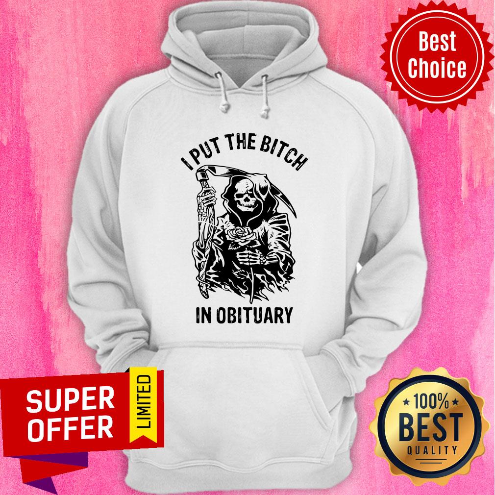 Skeleton I Put The Bitch In Obituary Shirt