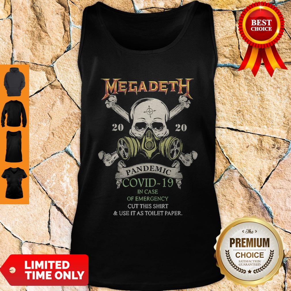 Skull Megadeth 2020 Pandemic Covid-19 In Case Of Emergency Shirt