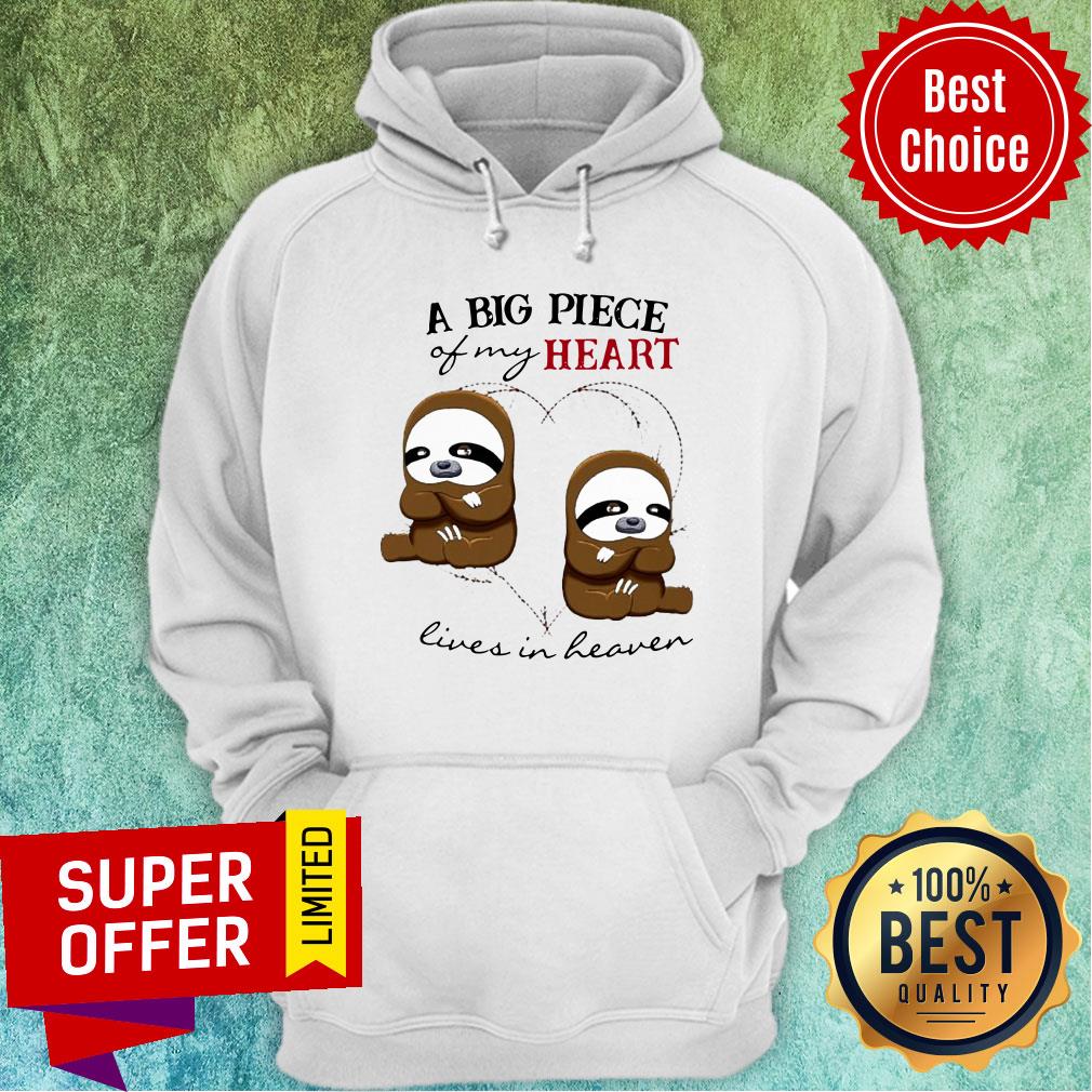 Sloth A Big Piece Of My Heart Lives In Heaven Shirt
