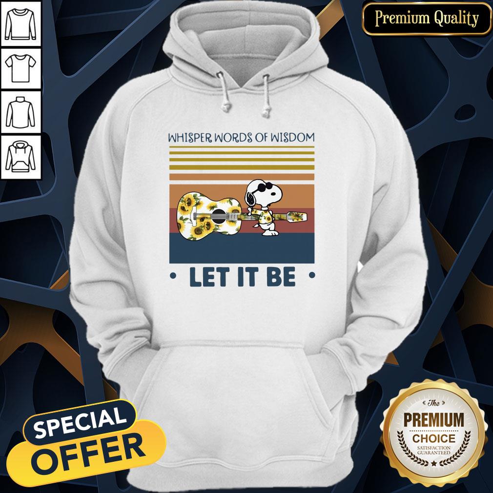Snoopy Whisper Words Of Wisdom Let It Be Vintage Shirt