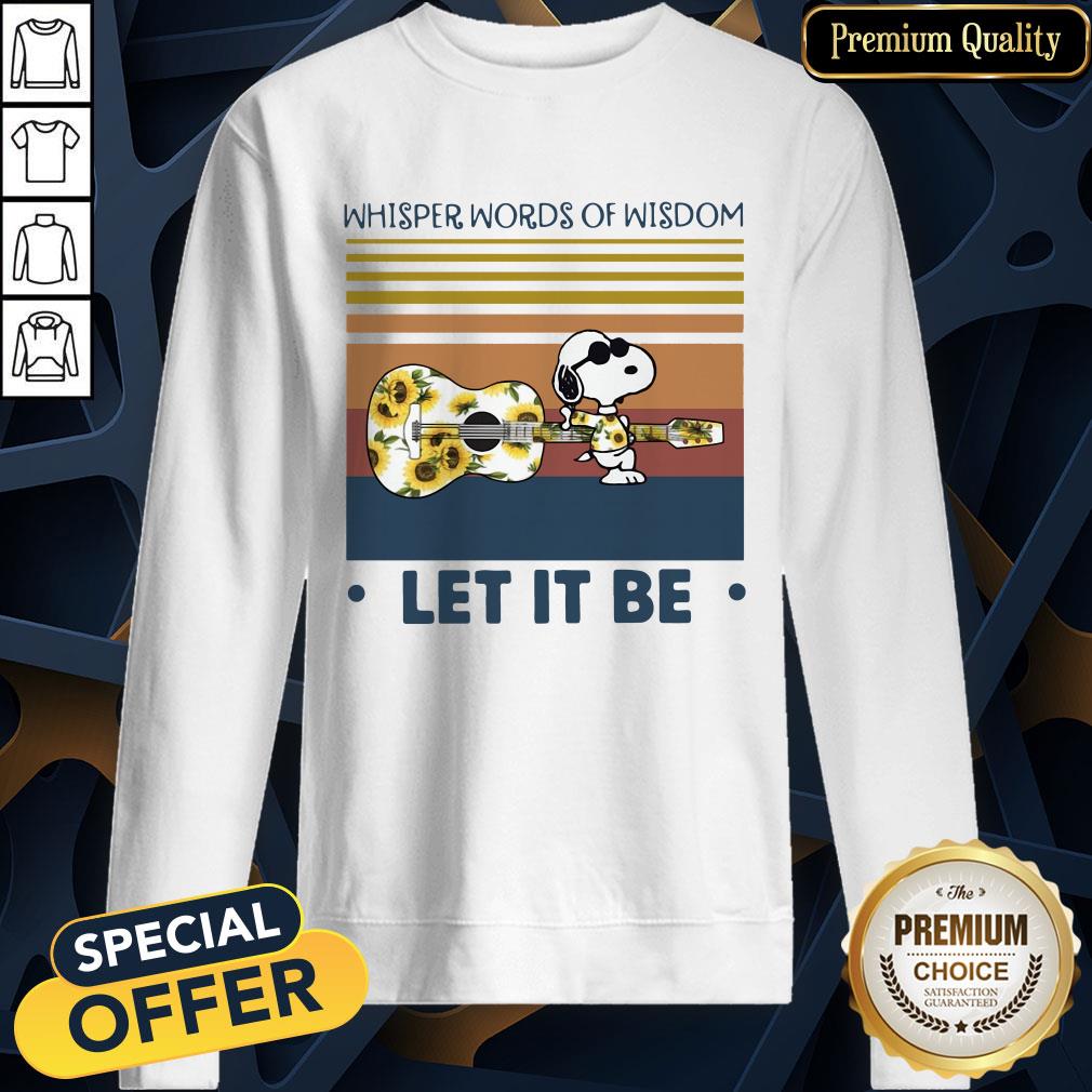 Snoopy Whisper Words Of Wisdom Let It Be Vintage Shirt