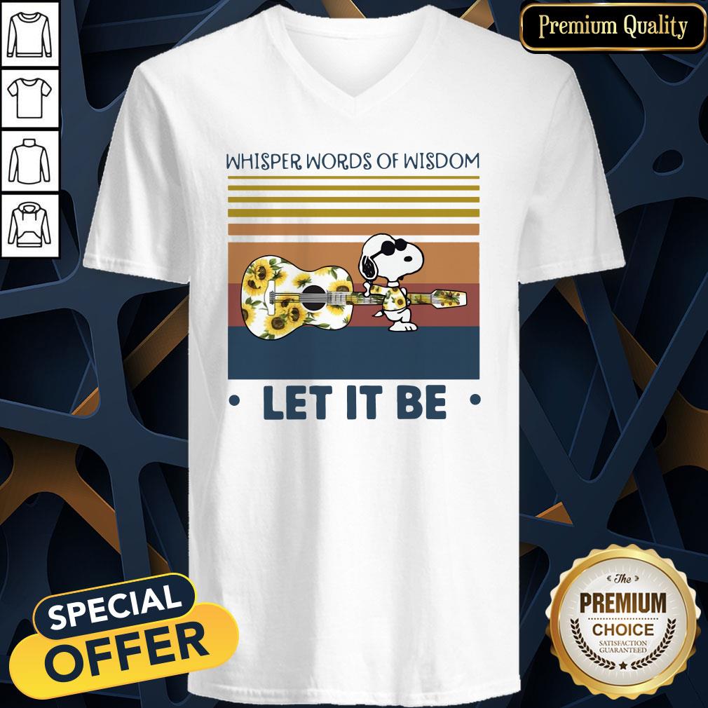 Snoopy Whisper Words Of Wisdom Let It Be Vintage Shirt
