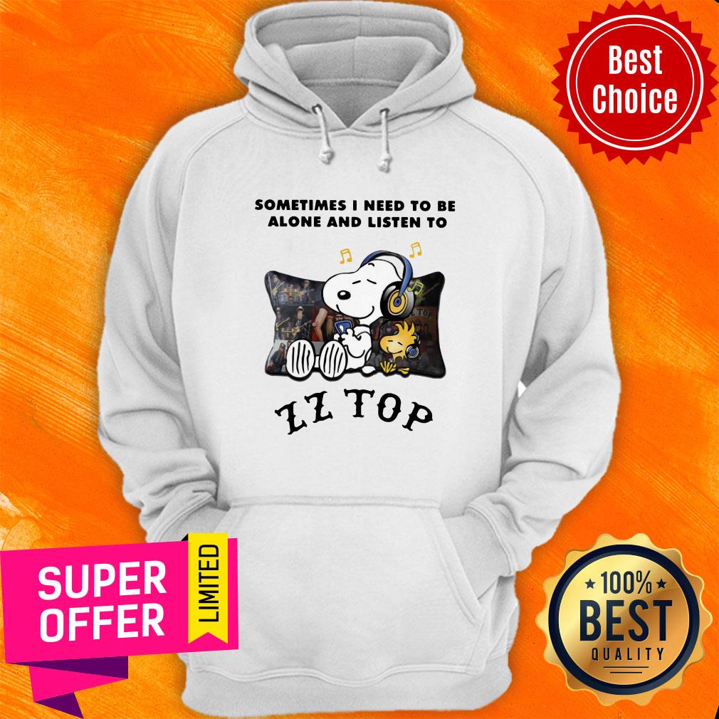 Sometimes I Need To Be Alone And Listen To Zz Top Snoopy Shirt