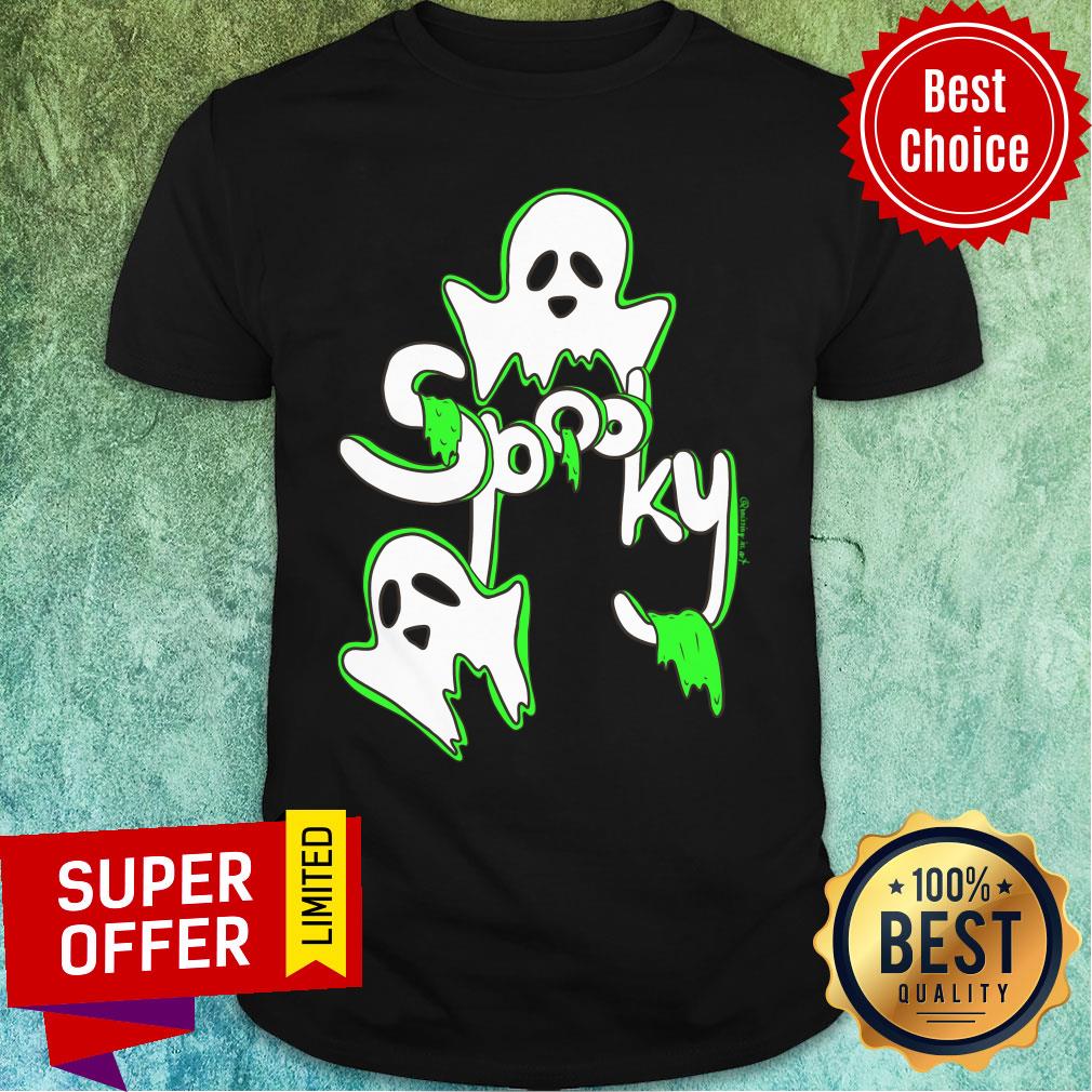 Spooky Ghosts With Green Slime Shirt